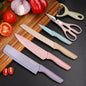 Kit 6 Peças - Conjunto Profissional de Facas e Utensílios de Cozinha em Aço Carbono
